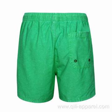 Green quick dry athletic mens shorts swimwear short